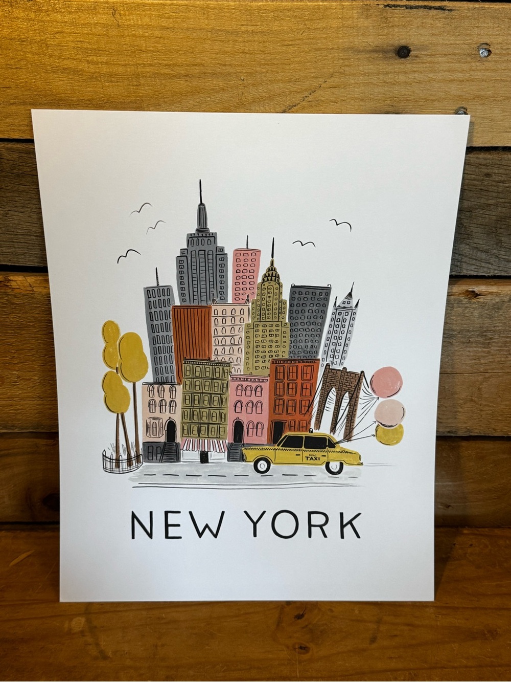 Rifle Paper Co. New York World Traveler Art Print 11x14
